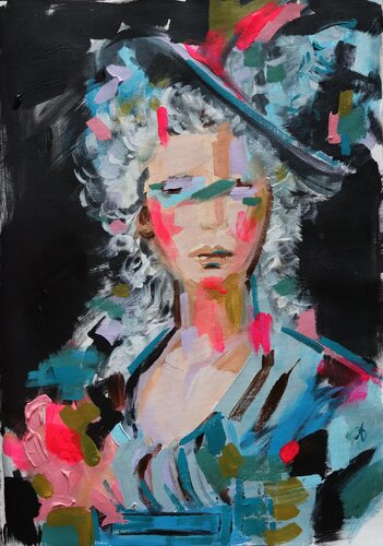 Lady M. van Antigoni Tziora, Schilderij te koop op Singulart