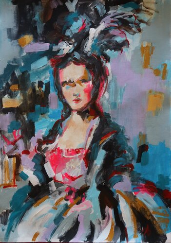 Marie Antoinette by Antigoni Tziora, 絵画 for Sale on Singulart