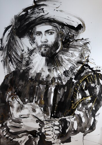 Silent Though ΙΙ de Antigoni Tziora, Dibujo a la venta en Singulart