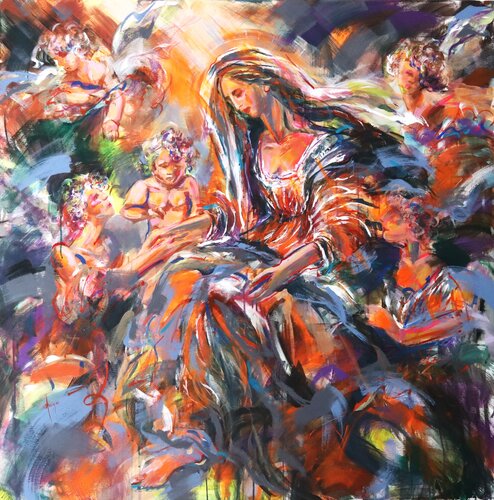 The Eternal Mother by Antigoni Tziora, Painting for Sale on Singulart