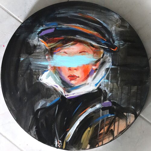 Veiled Gaze von Antigoni Tziora, Malerei kaufen auf Singulart
