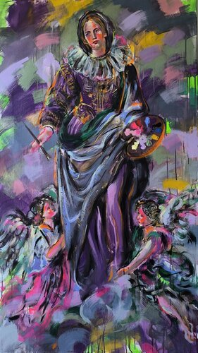 Between Dream and Pigment by Antigoni Tziora, Painting for Sale on Singulart