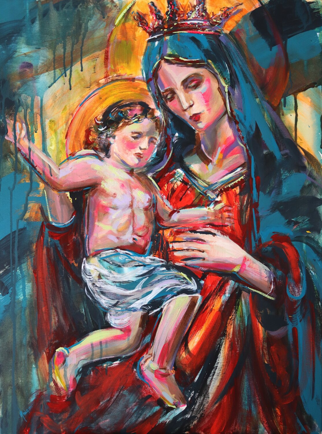 Madonna and Child Antigoni Tziora