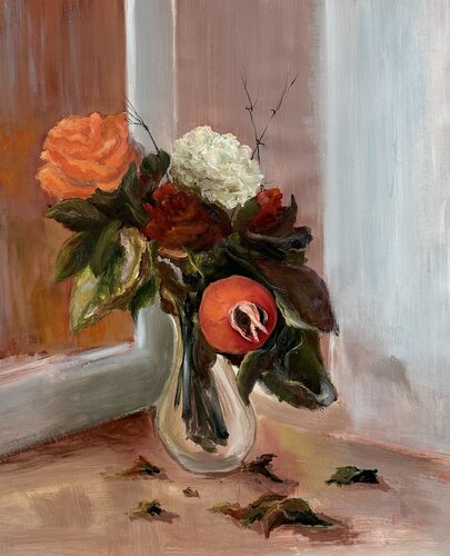 Autumn Bouquet with Rosehip by Iryna Bondar, 油畫 for Sale on Singulart