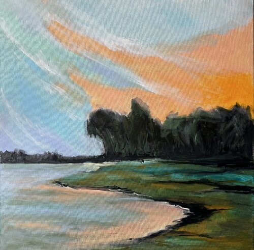 On the Other Shore de Iryna Bondar, Pintura a la venta en Singulart