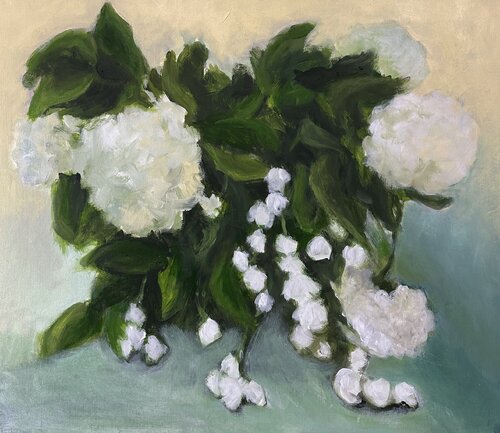 Hydrangeas van Iryna Bondar, Schilderij te koop op Singulart