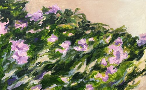 Climbing Flowers I von Iryna Bondar, Malerei kaufen auf Singulart