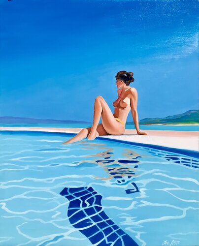 Kate Carmen, Kerame, Ikaria island... van Joe AME, Schilderij te koop op Singulart