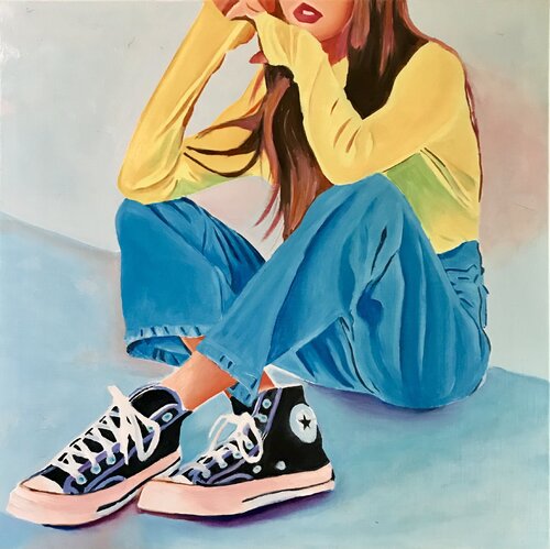 Converse addict... di Joe AME, Pittura in vendita su Singulart