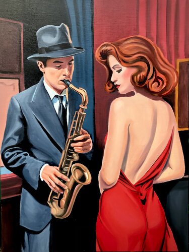 The shadow of your smile... von Joe AME, Malerei kaufen auf Singulart