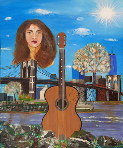 La musique et l'art se rencontrent von pascal niewiadomski, Malerei kaufen auf Singulart