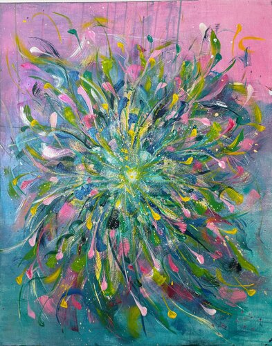 Summer Explosion von Janine Raeker, Malerei kaufen auf Singulart