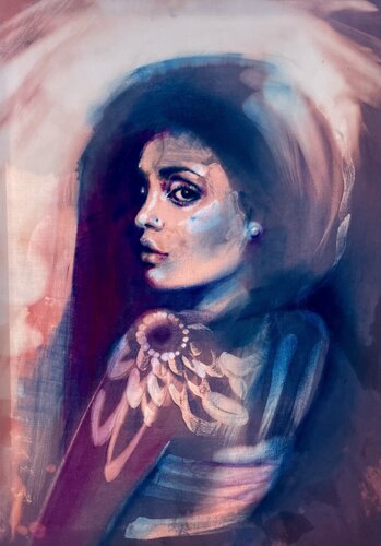 Die Eingeweihte par Bettina Klaiber, Peinture en vente sur Singulart