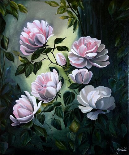 Wild Roses von Karina Kopteva, Malerei kaufen auf Singulart
