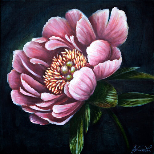 Scent of a Pink Peony von Karina Kopteva, Malerei kaufen auf Singulart