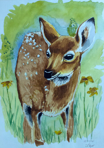 The Fawn von Karina Kopteva, Malerei kaufen auf Singulart