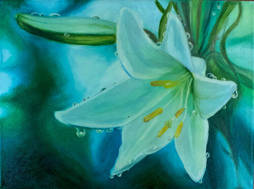 Aqua Serenity von Karina Kopteva, Malerei kaufen auf Singulart