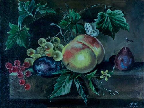 Homage to Dutch Still Life von Karina Kopteva, Malerei kaufen auf Singulart
