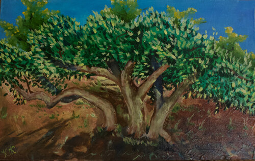 Sicilian Olive Tree von Karina Kopteva, Malerei kaufen auf Singulart