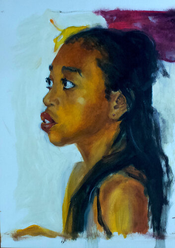 Golden Gaze von Karina Kopteva, Malerei kaufen auf Singulart