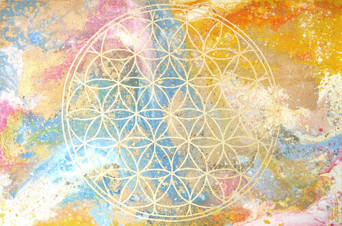 Flower of Life IX. de Sarah I. Avni, Pintura a la venta en Singulart