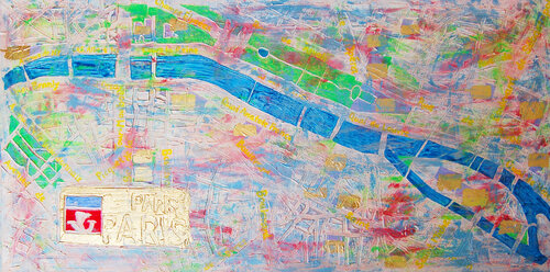 Little Paris I. van Sarah I. Avni, Schilderij te koop op Singulart