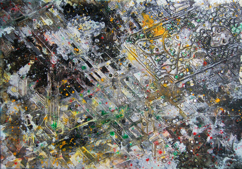 NY Manhattan van Sarah I. Avni, Schilderij te koop op Singulart