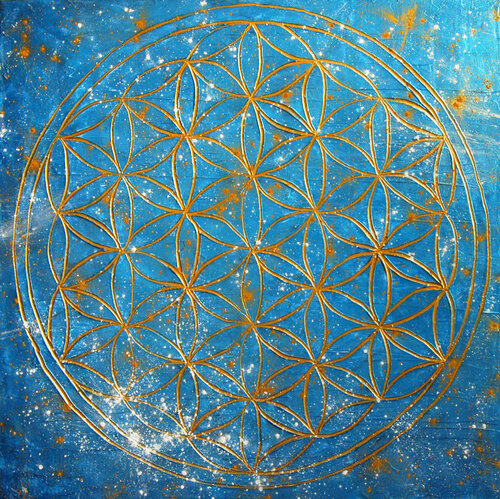 Flower of Life I. van Sarah I. Avni, Schilderij te koop op Singulart