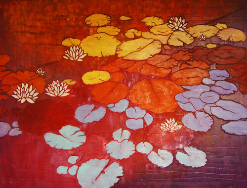 Water Lily III. van Sarah I. Avni, Schilderij te koop op Singulart