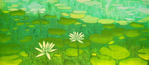 Water Lily VIII van Sarah I. Avni, Schilderij te koop op Singulart