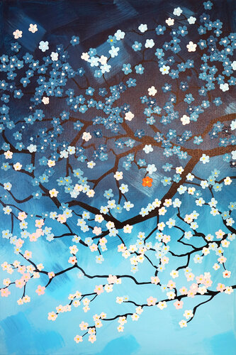 Cherry Blossom 5. de Sarah I. Avni, Pintura a la venta en Singulart