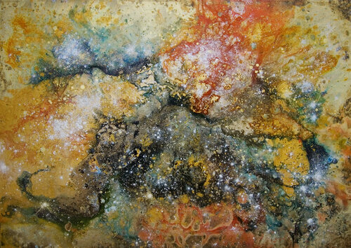 A Moment in All Dimesnsions XVII. par Sarah I. Avni, Peinture en vente sur Singulart