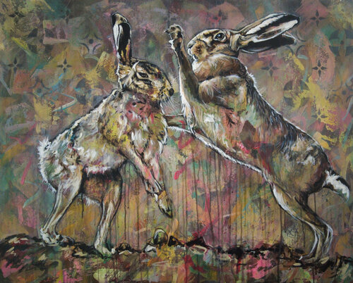 Encounter van Daniel Heinz, Schilderij te koop op Singulart
