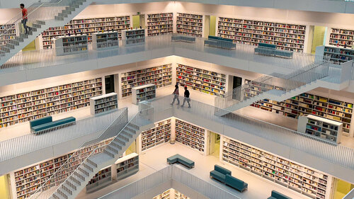 Stadtbibliothek Stuttgart von Olivier Schram, Fotografie kaufen auf Singulart