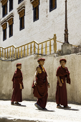 Young monks of Hemis van Olivier Schram, Fotografie te koop op Singulart