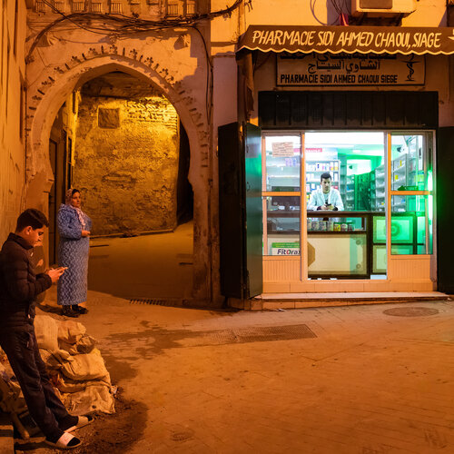 Around the pharmacy Olivier Schram