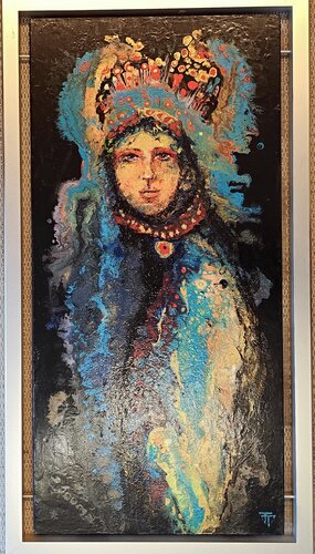Black madonna by Tatyana Tretyakova, Painting for Sale on Singulart