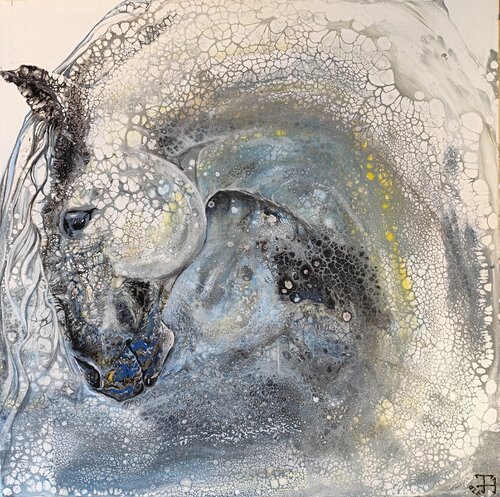 White Horse by Tatyana Tretyakova, Painting for Sale on Singulart