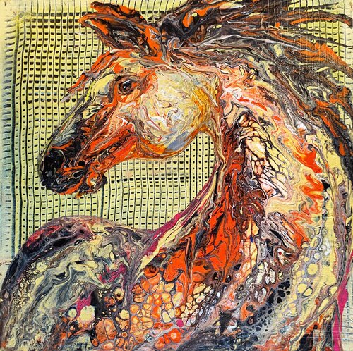 Grey Horse van Tatyana Tretyakova, Schilderij te koop op Singulart