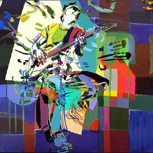 ELECTRIC GUITAR van Natan Cooper, Afdruk te koop op Singulart