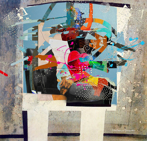 WHITE EASEL di Natan Cooper, Stampa in vendita su Singulart