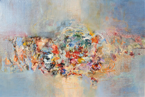 Robert Schumann, Fantasiestücke, Op. 73,  Lebhaft, Leicht, van Ernestine Tahedl, Schilderij te koop op Singulart