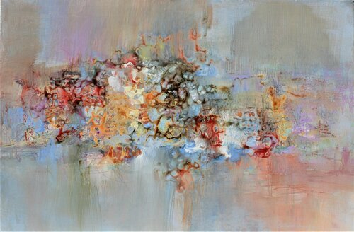 Robert Schumann, Fantasiestücke, Op. 73, Zart und mit Ausdruck van Ernestine Tahedl, Schilderij te koop op Singulart