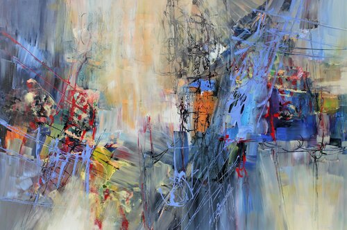 J. Brahms, String Quartet in A minor, Op. 51 van Ernestine Tahedl, Schilderij te koop op Singulart