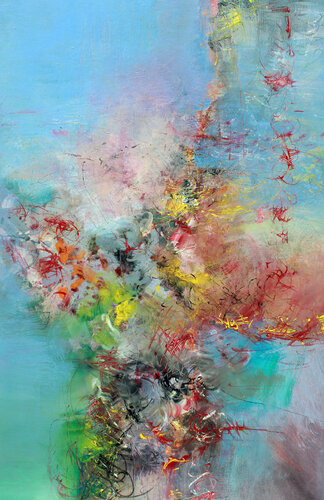 Franz Schubert, Trout Quintet van Ernestine Tahedl, Schilderij te koop op Singulart