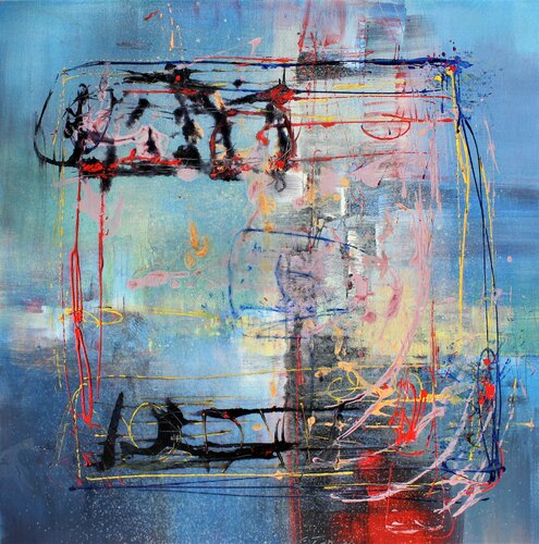 Bela Bartok, Night Music I van Ernestine Tahedl, Schilderij te koop op Singulart