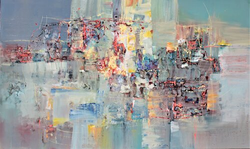 J.S. Bach, Partita No. 3, Burlesca van Ernestine Tahedl, Schilderij te koop op Singulart