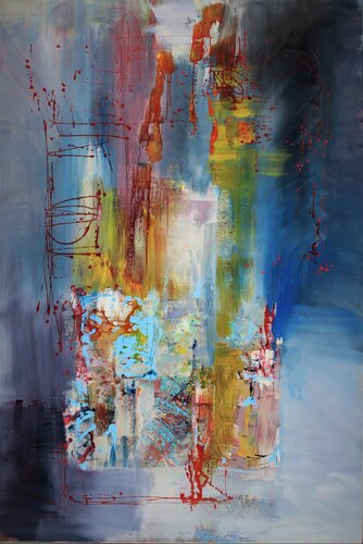Anton Bruckner, Song, Um Mitternacht van Ernestine Tahedl, Schilderij te koop op Singulart
