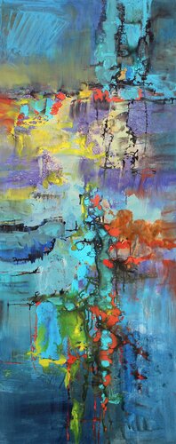 Bela Bartok, Night Music No.9 by Ernestine Tahedl, 油畫 for Sale on Singulart