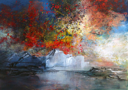 Landrefraction VI, Canadian Arctic by Ernestine Tahedl, Painting for Sale on Singulart